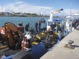 Class approved underwater shell plating replacement in Algeciras