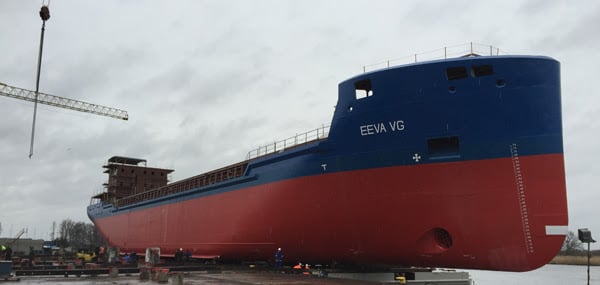 First of two energy efficient dry cargo vessels coated with Ecospeed