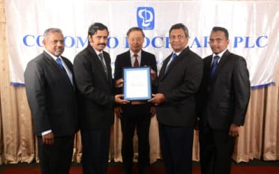 Colombo Dockyard becomes first organisation to gain ISO 14001: 2015 in Sri Lanka