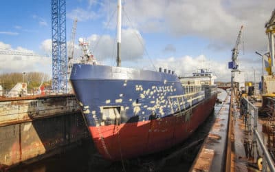 Cement Carrier Lelie C returns to Damen Shiprepair Oranjewerf for additional tank capacity