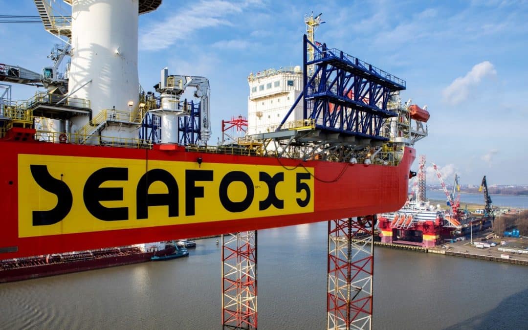 Jack-up vessel Seafox 5 departs after refit