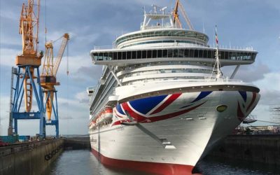 P&O Cruises Ventura completes two-week docking at Damen Shiprepair Brest