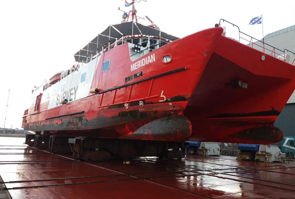 Survey vessel completes maintenance and repair visit