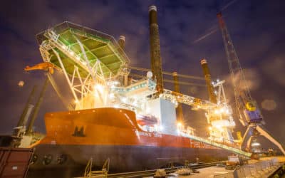 Jack-up Brave Tern completes major crane refit