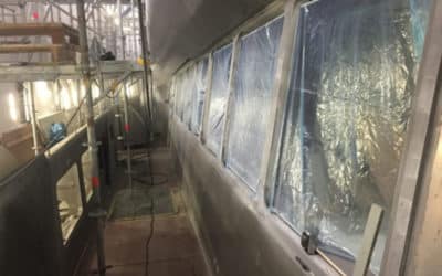 Metal Rebuilding Window Profiles on a $58 Million Catamaran Yacht