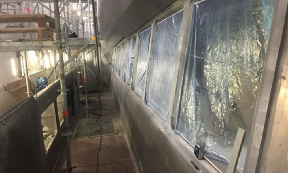 Metal Rebuilding Window Profiles on a $58 Million Catamaran Yacht