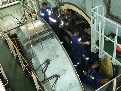 Metalock Brasil carries out repairs on vessel’s vibration damper seals and springs