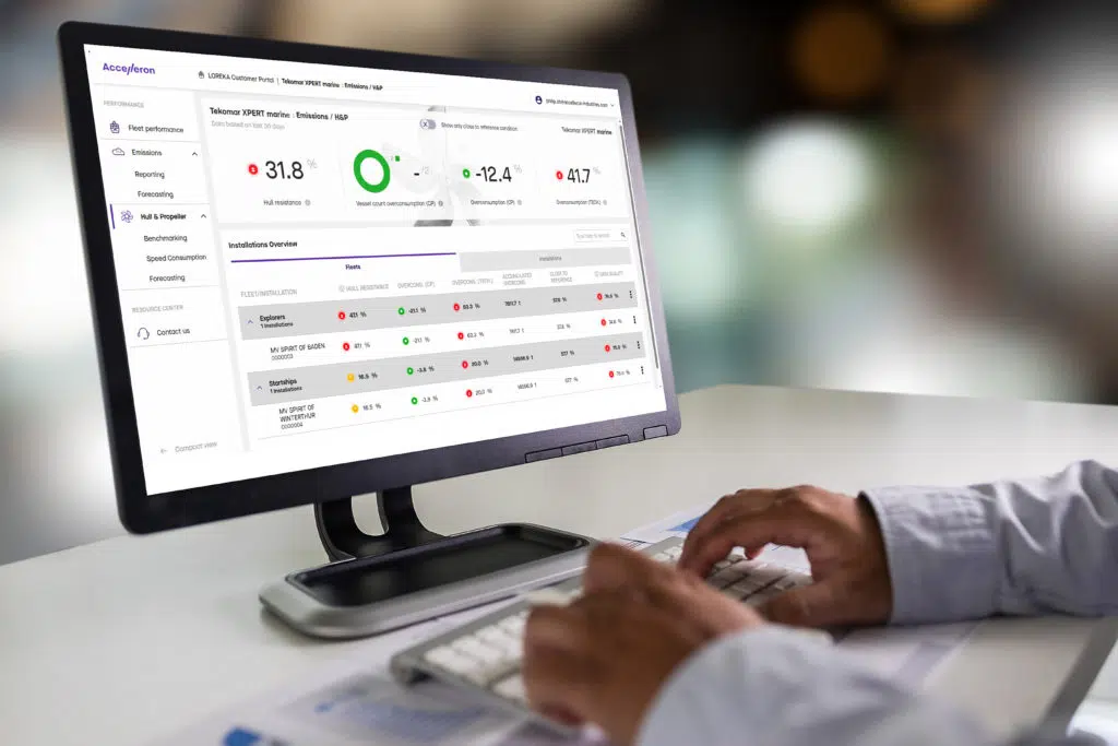 KMTC SM followed the advisory from Tekomar XPERT, tracked engine performance and benchmarked engines and vessels through Tekomar XPERT’s web portal (Loreka).
