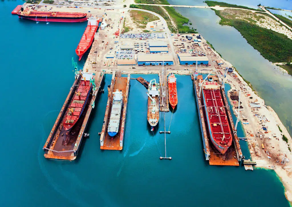 Grand Bahama Shipyard before the natural disaster