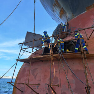 Metalock Brasil repair on a Suezmax oil tanker