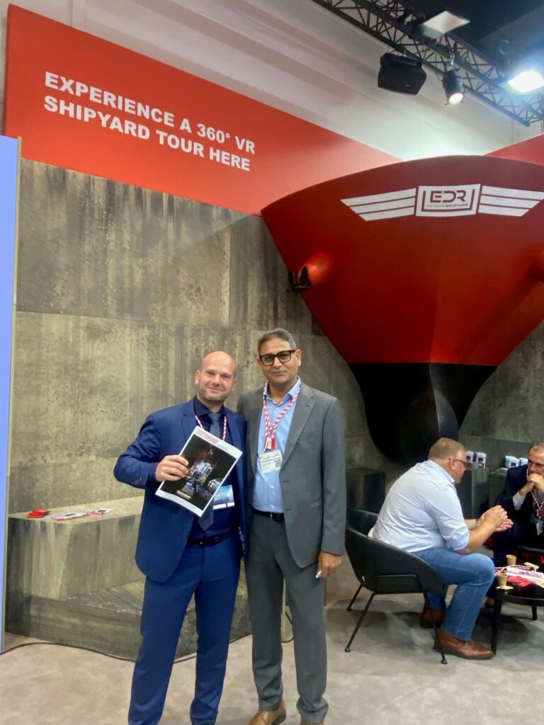 DryDock magazine on EDR Shipyard's stand