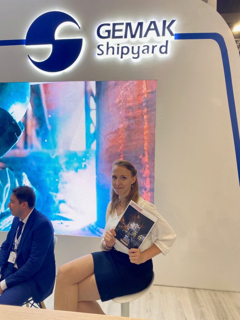 DryDock magazine on Gemak Shipyard's stand at SMM