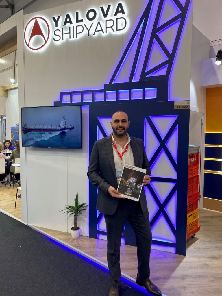 DryDock magazine on Yalova Shipyard's stand at SMM