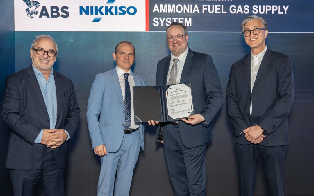 ABS Approves Ammonia Fuel Retrofit Solution from Nikkiso