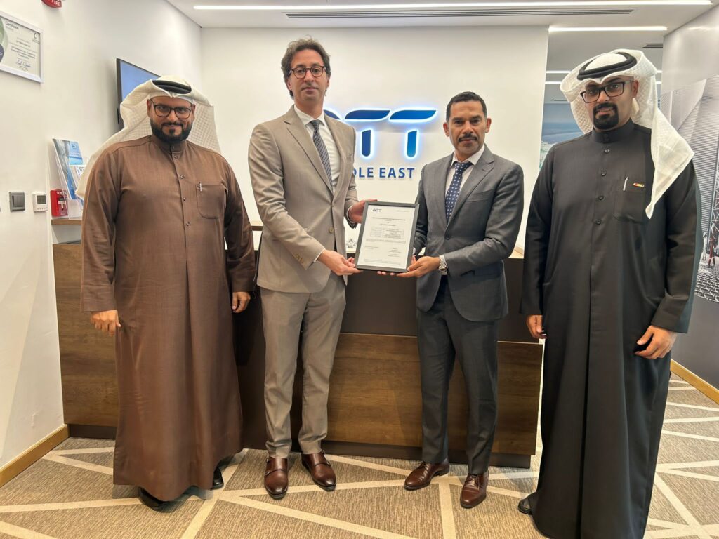 ASRY being awarded certification by Gaztransport & Technigaz (GTT)