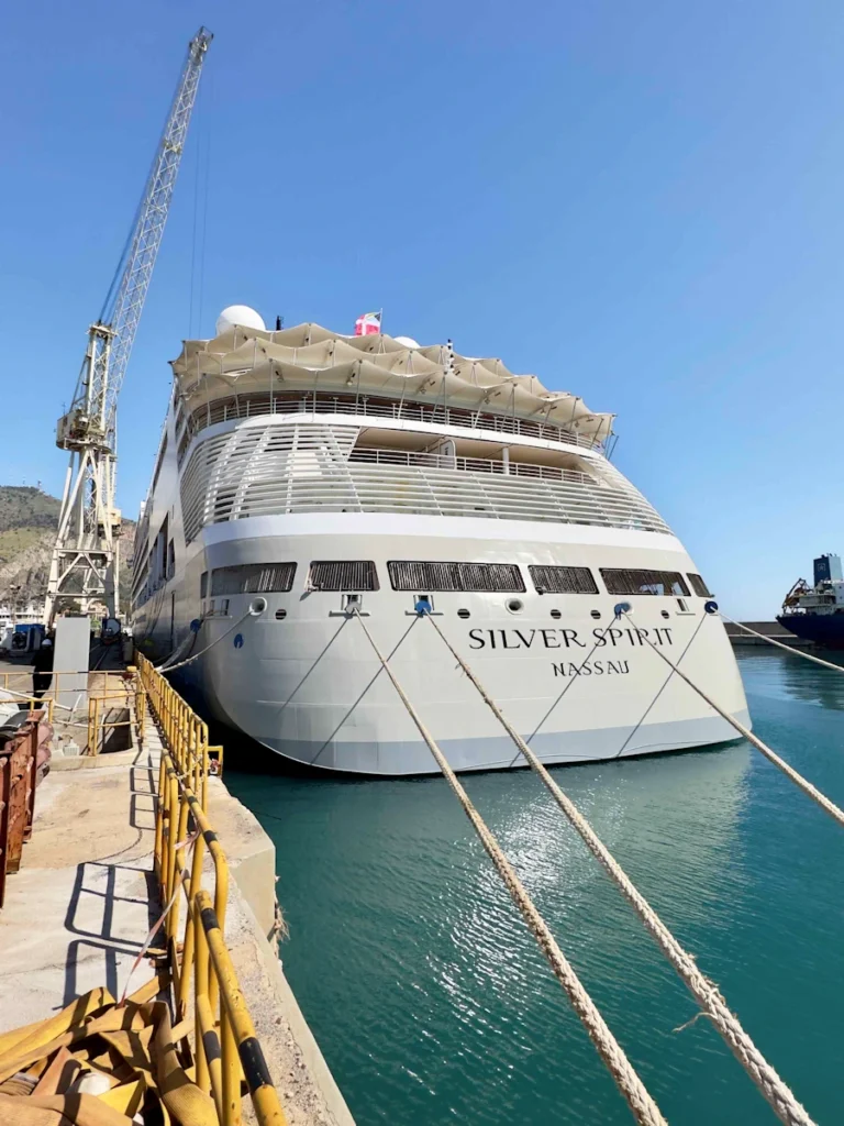 Cruise repairs being undertaken on Silver Spirit at Fincantieri 